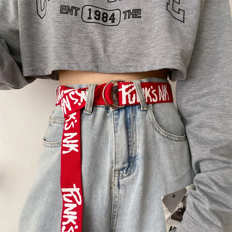 YUZHAOLIN Canvas Leather Belts Unisex 3.8cm-6
