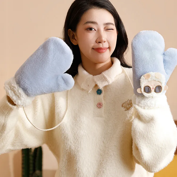 YUZHAOLIN Polyester Knit Gloves Unisex-1