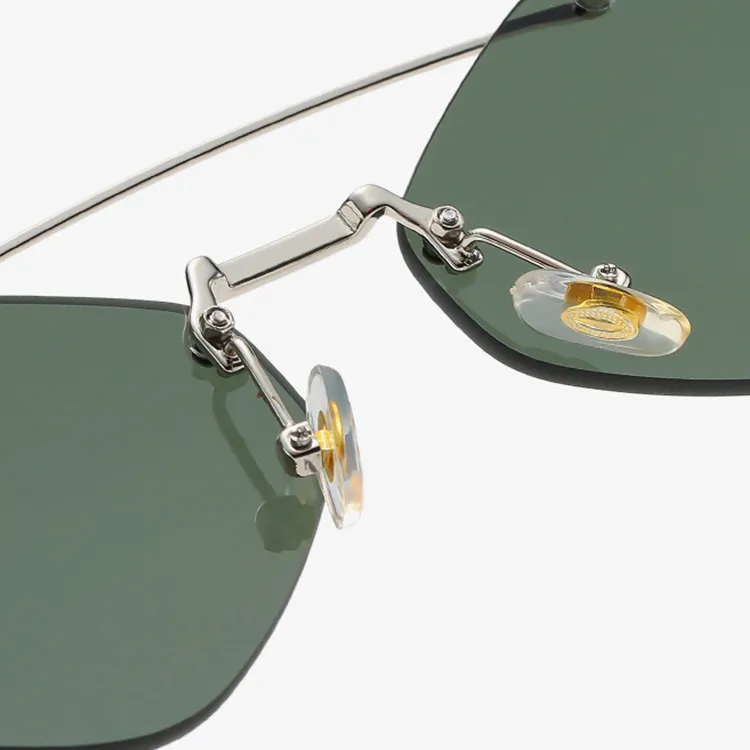 YUZHAOLIN TR/Memory Plastic Metal Irregular Shape Sunglasses Unisex-3