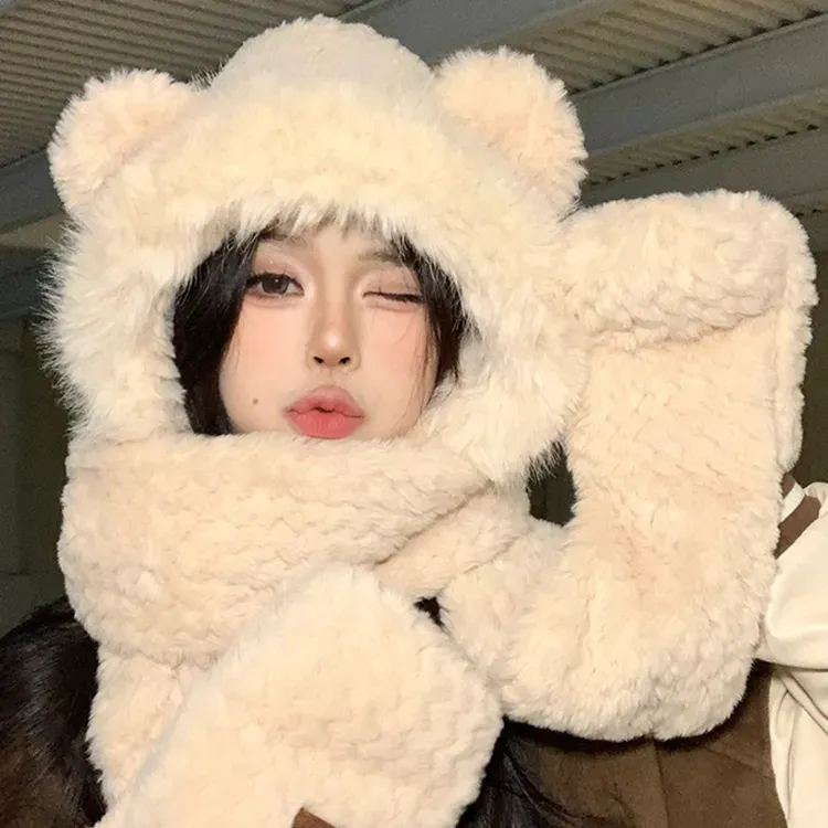YUZHAOLIN Polyester Hoods & Plush Hats Women's-4