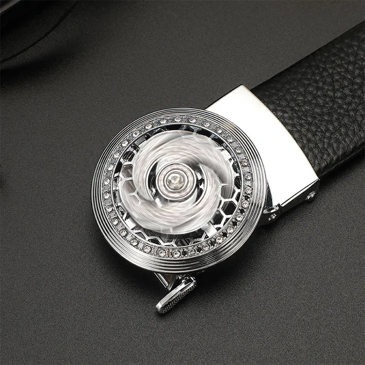 YUZHAOLIN Cow Split Leather Belts Men's Width 3.5CM-3