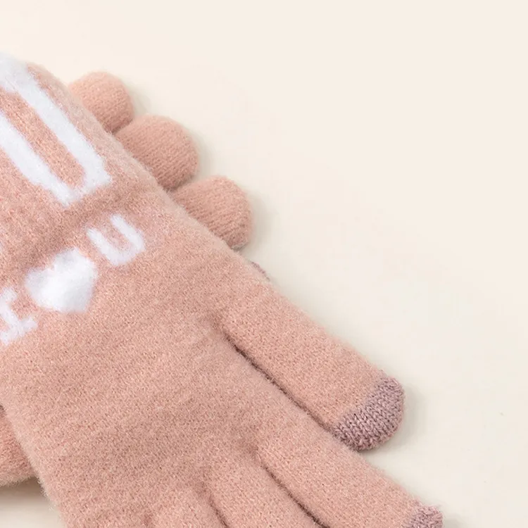 YUZHAOLIN Acrylic Knit Gloves Unisex-4