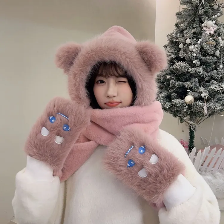 YUZHAOLIN Faux Rabbit Fur Beanies Unisex-5