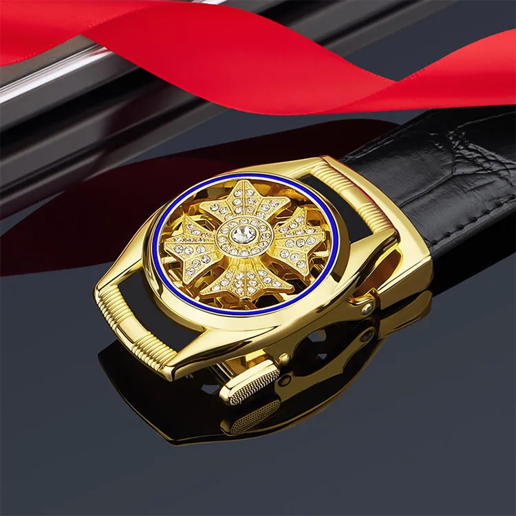 YUZHAOLIN Cow Split Leather Belts Men's Width 3.5CM-4