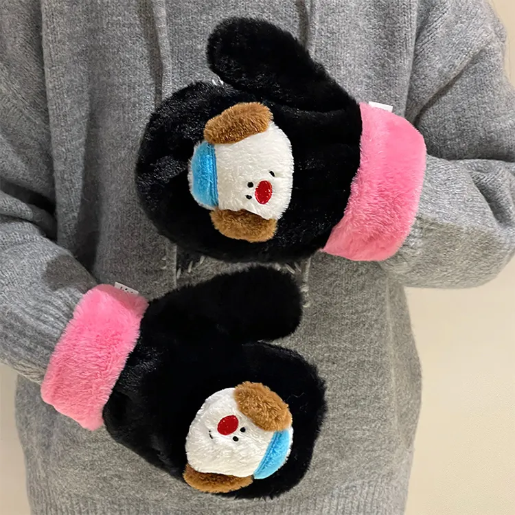 YUZHAOLIN Plush Knit Gloves Unisex-4