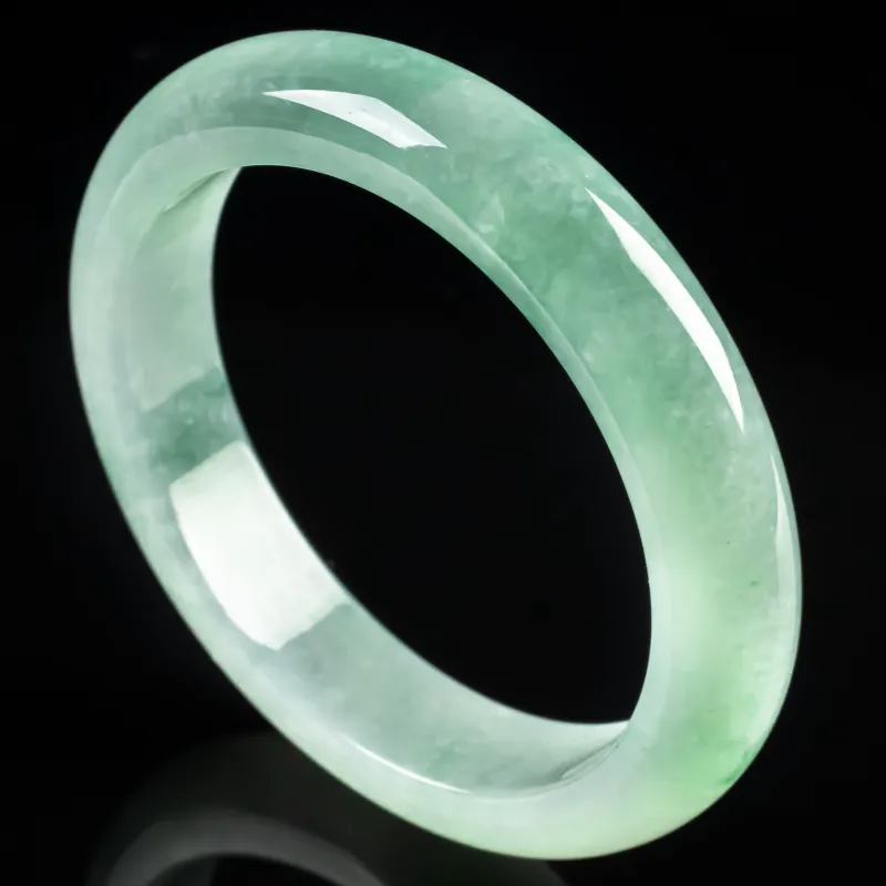 PUPAN Ice Glutinous Jadeite Bangles Women's-2
