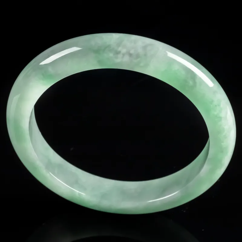 PUPAN Glutinous Jade Jadeite Bangles Women's-2