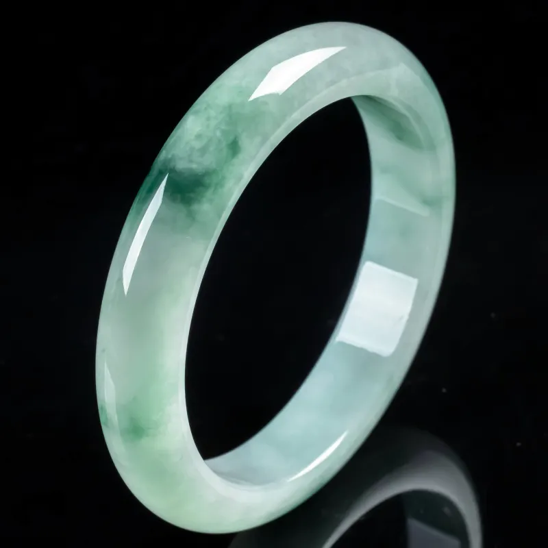 PUPAN Ice Glutinous Jadeite Bangles Women's-2