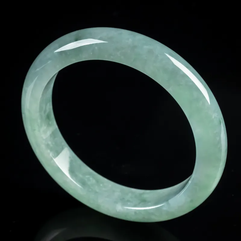 PUPAN Ice Glutinous Jadeite Bangles Women's-1