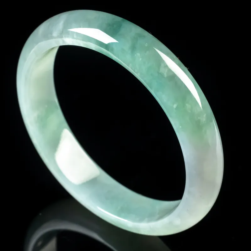 PUPAN Ice Glutinous Jadeite Bangles Women's-1