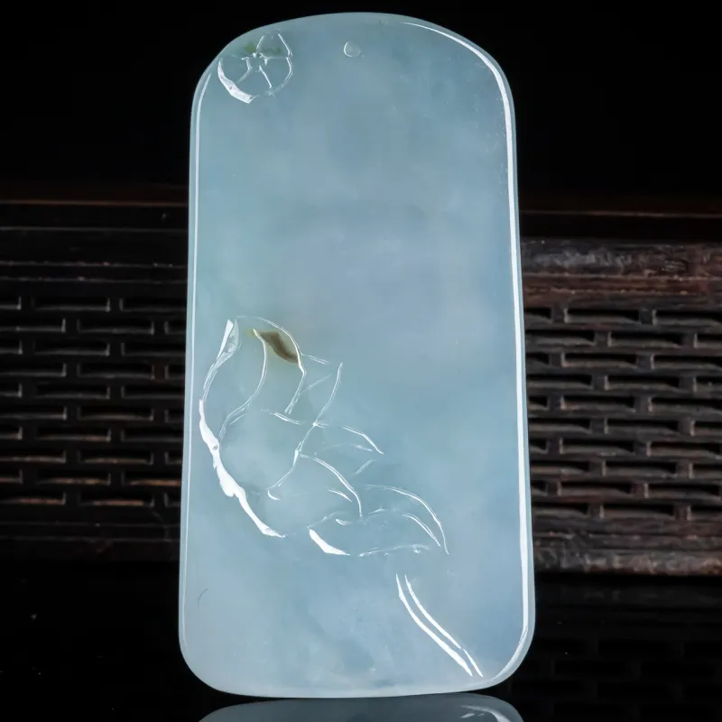 PUPAN Ice Glutinous Jadeite Pendants Unisex-4