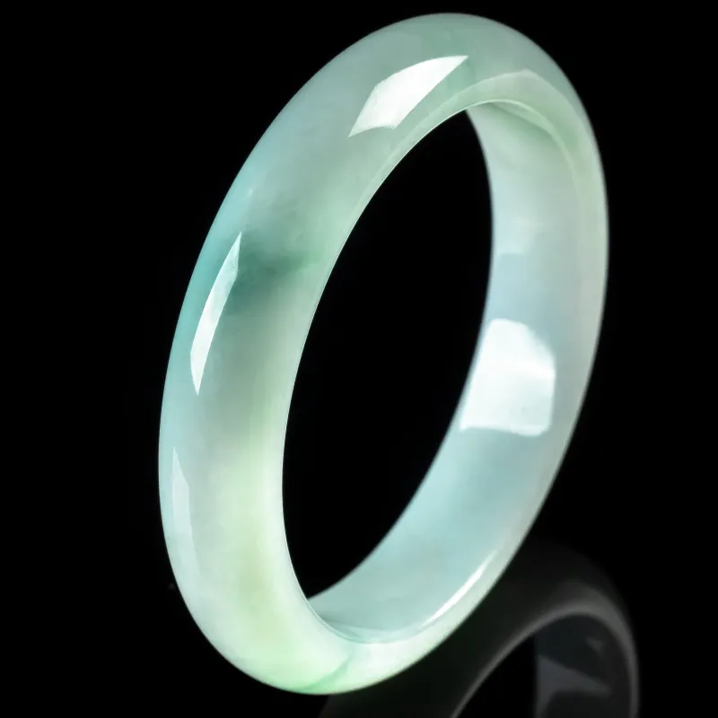 PUPAN Ice Glutinous Jadeite Bangles Women's-1