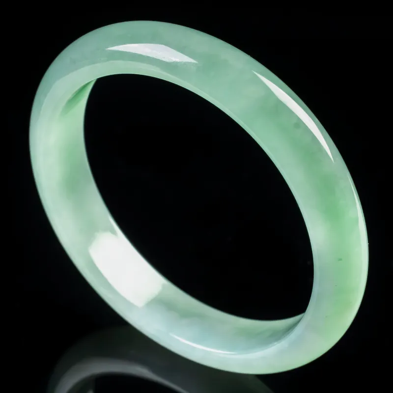 PUPAN Glutinous Jade Jadeite Bangles Women's-4