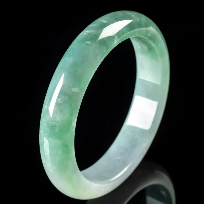 PUPAN Ice Glutinous Jadeite Bangles Women's-2
