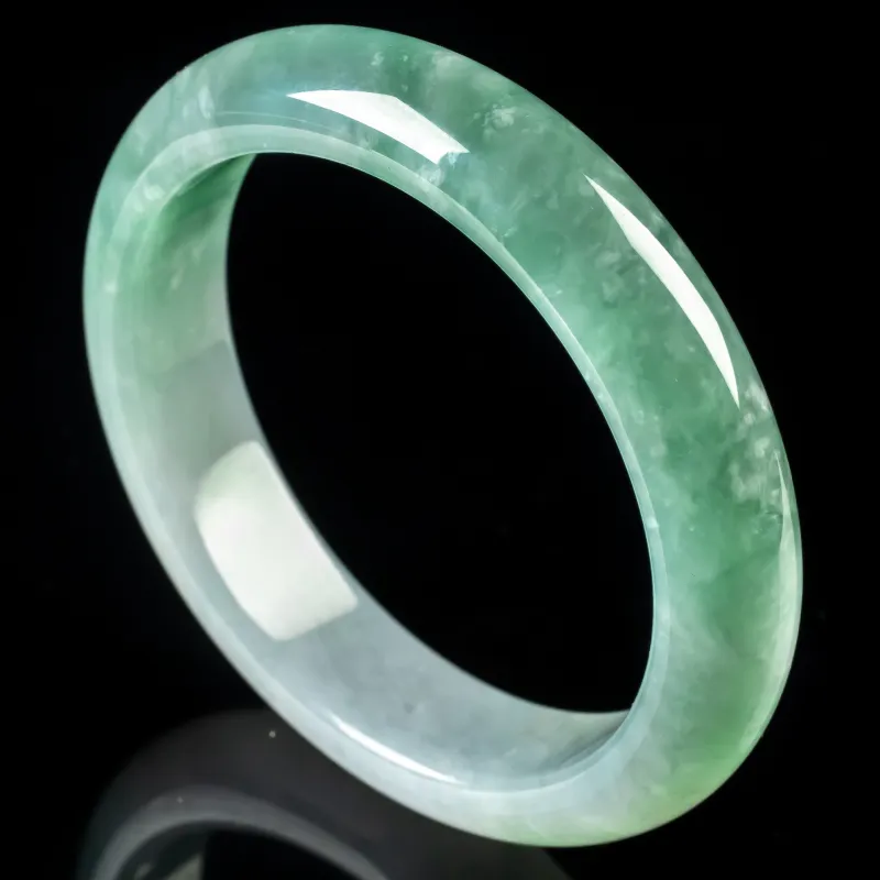 PUPAN Ice Glutinous Jadeite Bangles Women's-1