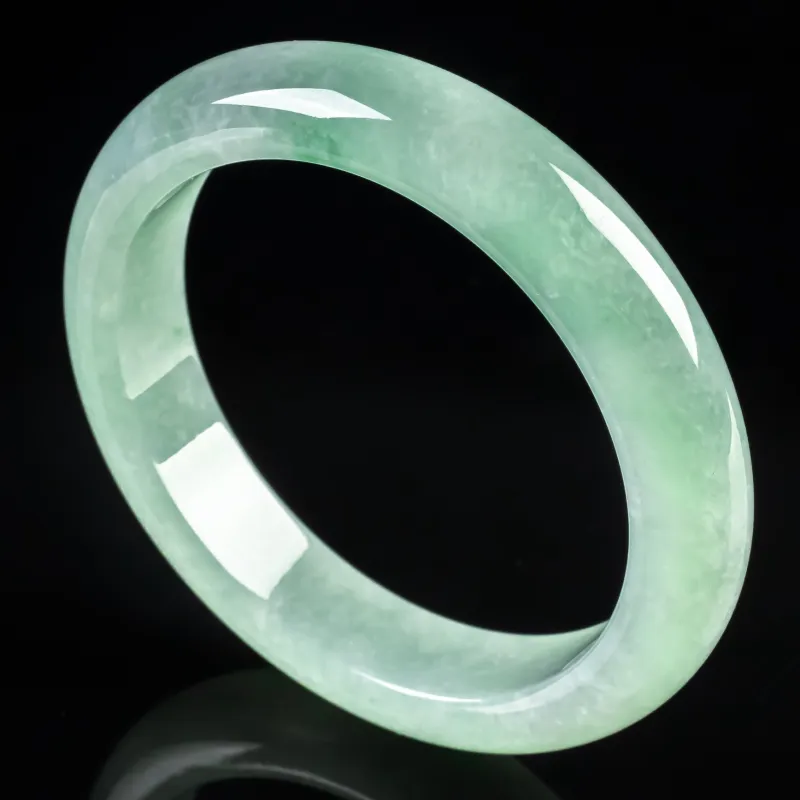 PUPAN Glutinous Jade Jadeite Bangles Women's-1