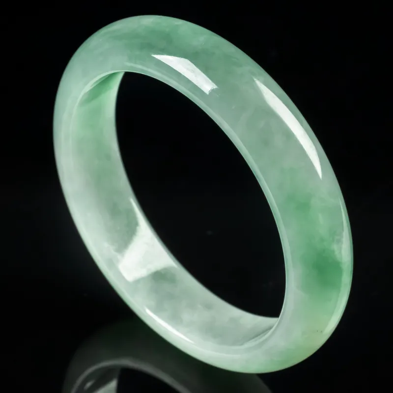 PUPAN Ice Glutinous Jadeite Bangles Women's-4