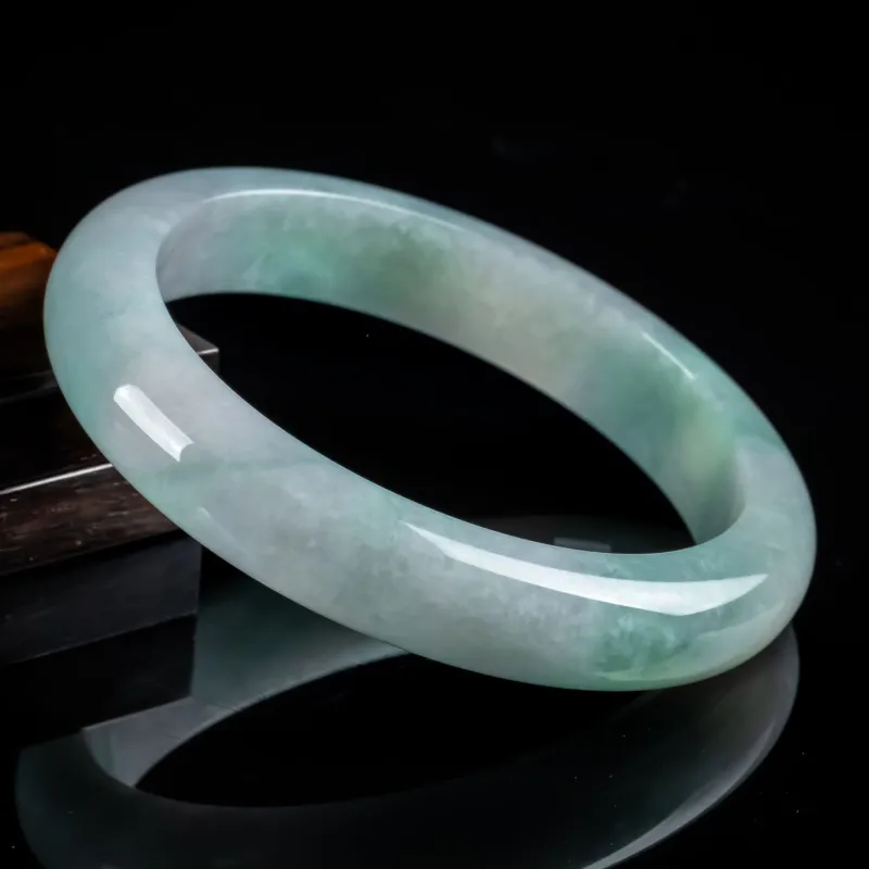 PUPAN Ice Glutinous Jadeite Bangles Women's-4