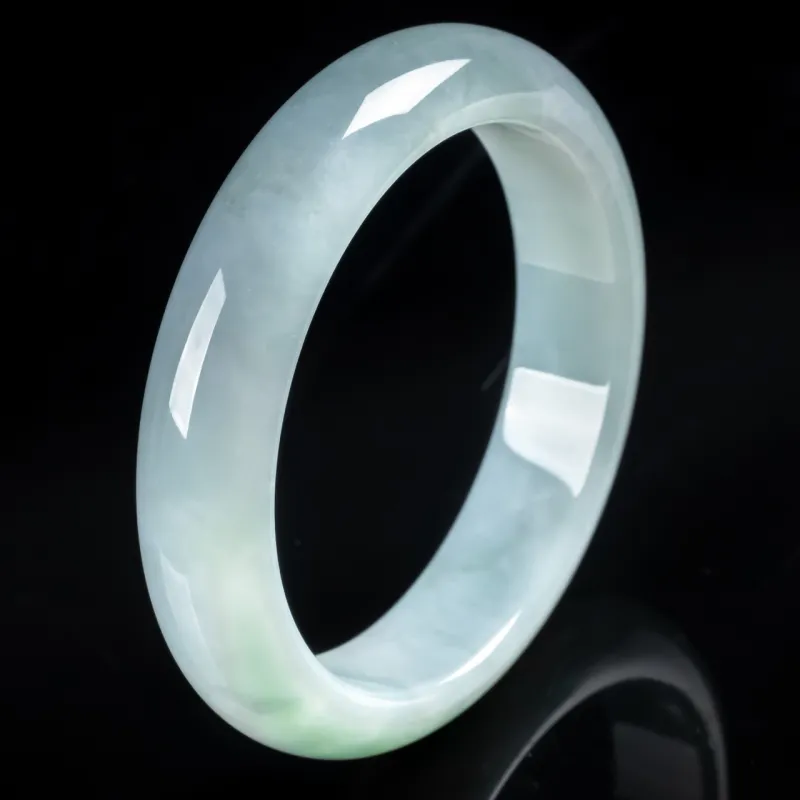 PUPAN Ice Glutinous Jadeite Bangles Women's-4