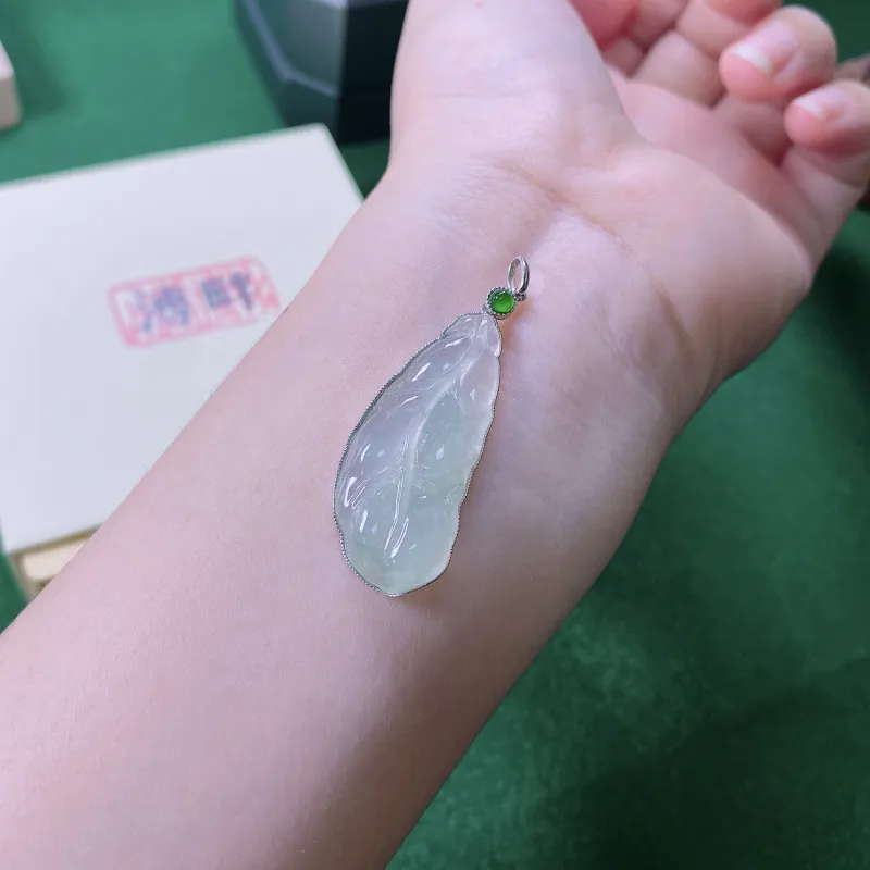 PUPAN High Ice Jade Jadeite Pendants Women's-3