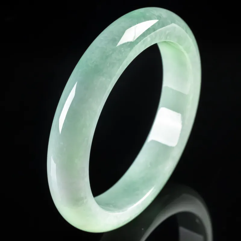 PUPAN Ice Glutinous Jadeite Bangles Women's-2