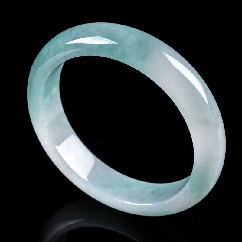 PUPAN Ice Glutinous Jadeite Bangles Women's-1