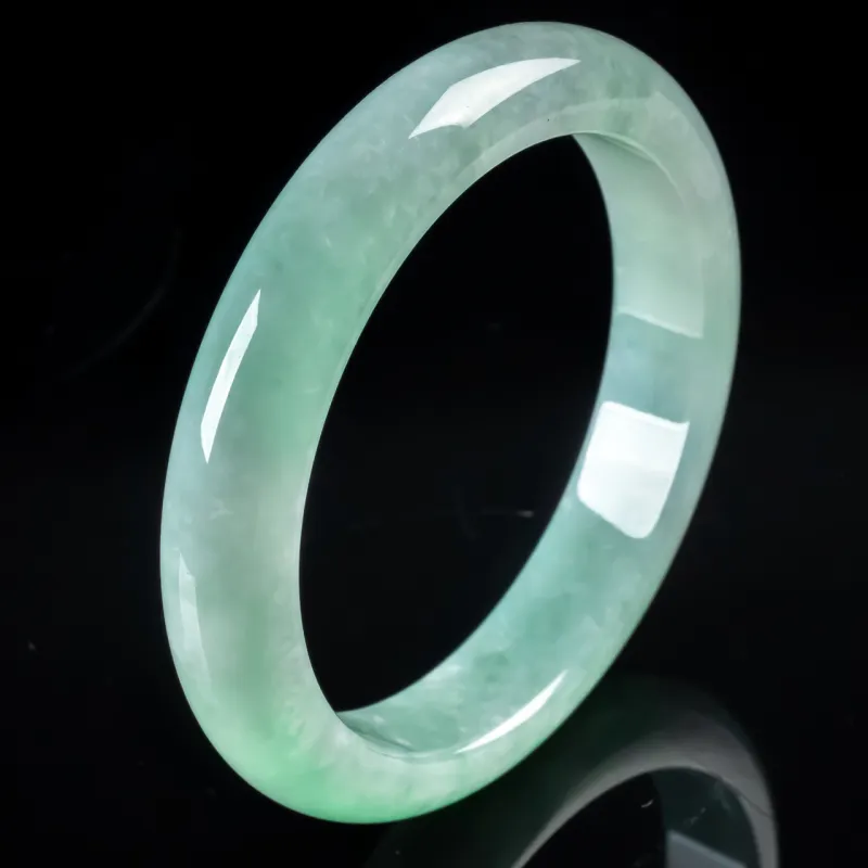 PUPAN Ice Glutinous Jadeite Bangles Women's-2