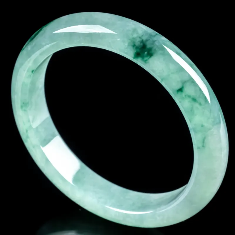 PUPAN Ice Glutinous Jadeite Bangles Women's-2