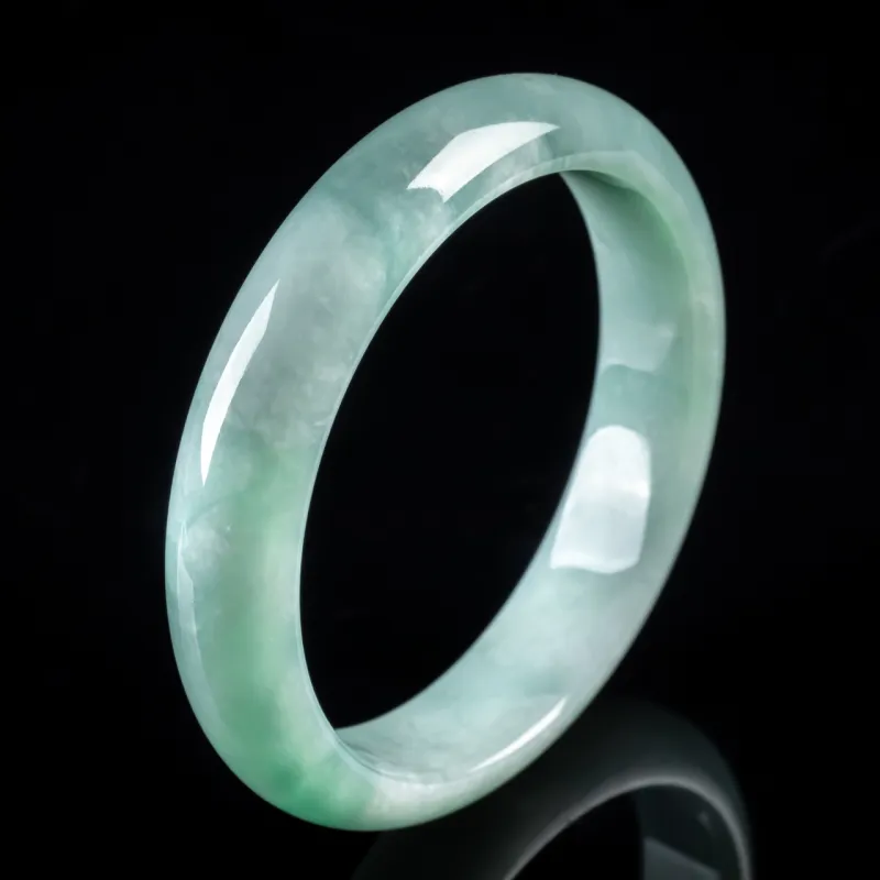 PUPAN Ice Glutinous Jadeite Bangles Unisex-2