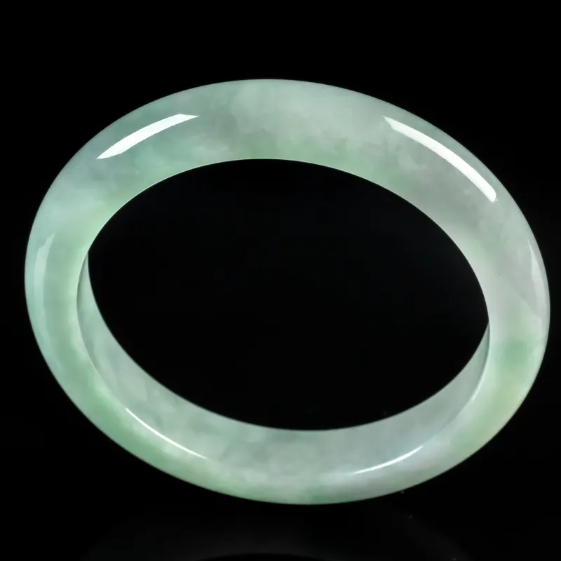 PUPAN Ice Glutinous Jadeite Bangles Women's-3