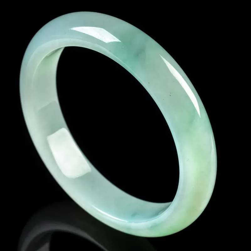 PUPAN Ice Glutinous Jadeite Bangles Women's-3