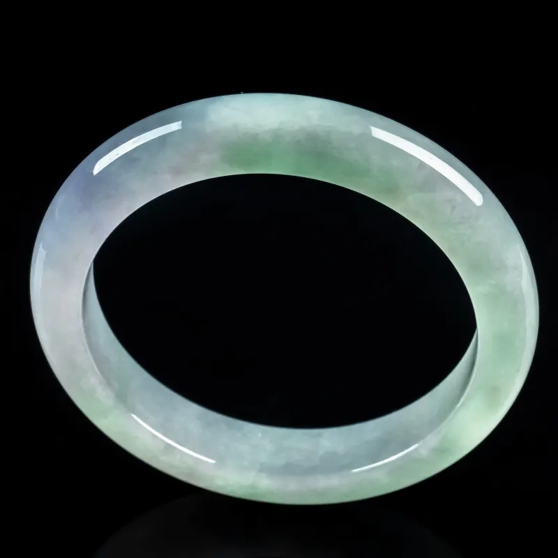 PUPAN Ice Glutinous Jadeite Bangles Women's-3
