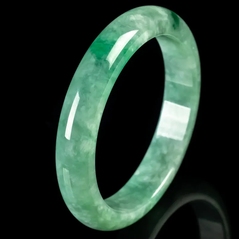 PUPAN Ice Glutinous Jadeite Bangles Women's-2
