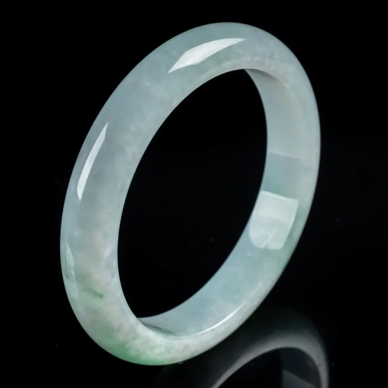 PUPAN Ice Glutinous Jadeite Bangles Women's-4