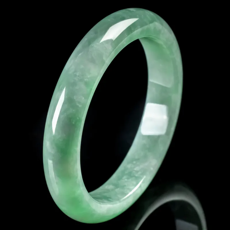 PUPAN Ice Glutinous Jadeite Bangles Women's-2