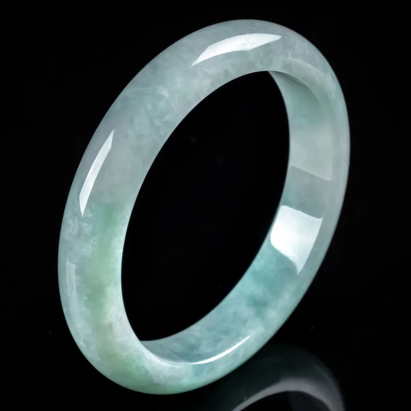 PUPAN Ice Glutinous Jadeite Bangles Women's-1