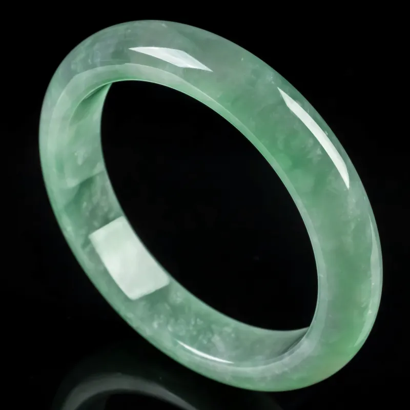 PUPAN Ice Glutinous Jadeite Bangles Women's-1