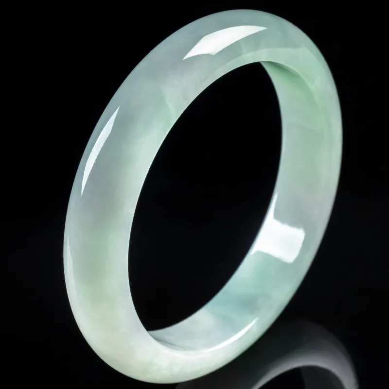 PUPAN Ice Glutinous Jadeite Bangles Women's-4