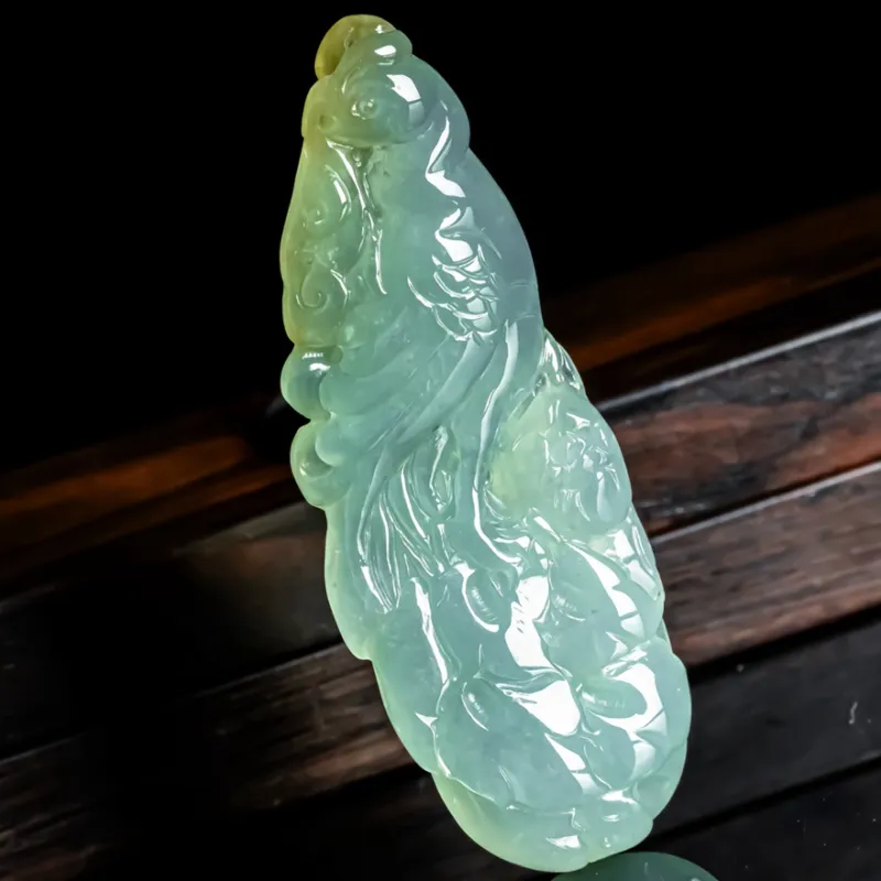 PUPAN Ice Glutinous Jadeite Pendants Unisex-3