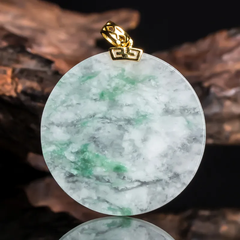 PUPAN Ice Glutinous Jadeite Pendants Unisex-3
