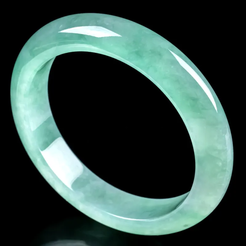PUPAN Ice Glutinous Jadeite Bangles Women's-3