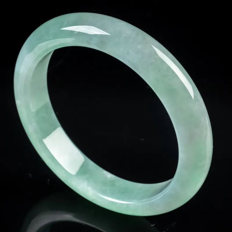 PUPAN Ice Glutinous Jadeite Bangles Women's-1