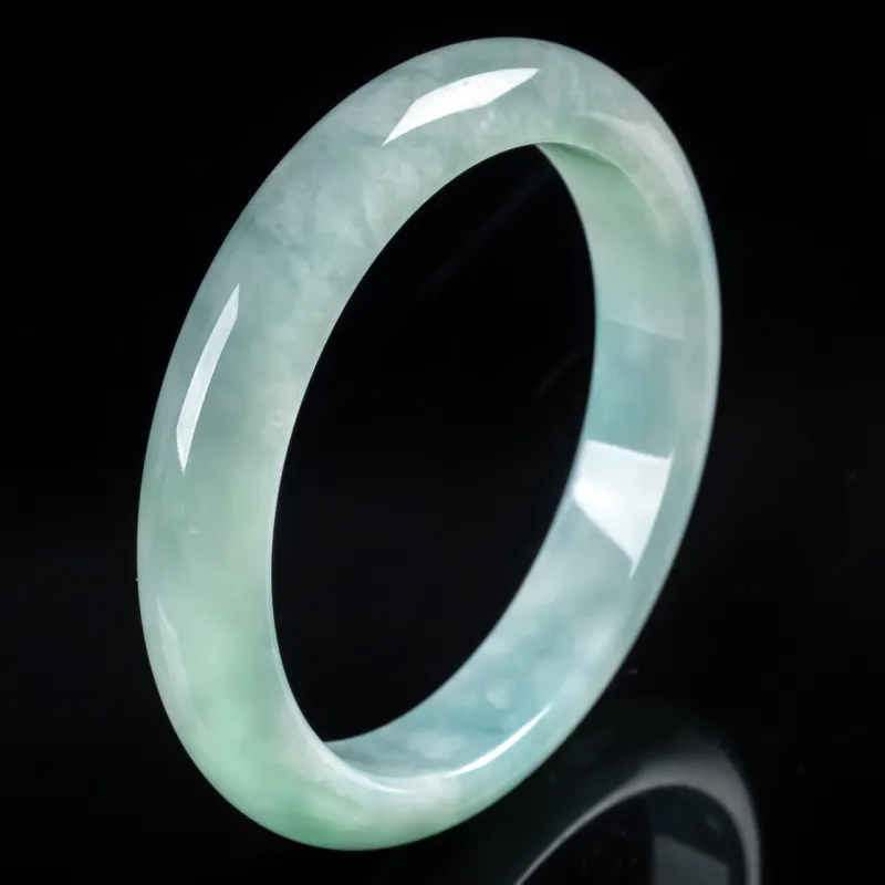 PUPAN Glutinous Jade Jadeite Bangles Women's-4