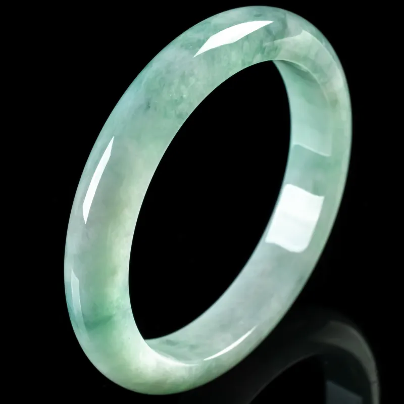 PUPAN Ice Glutinous Jadeite Bangles Women's-2