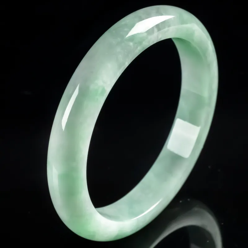 PUPAN Glutinous Jade Jadeite Bangles Women's-4