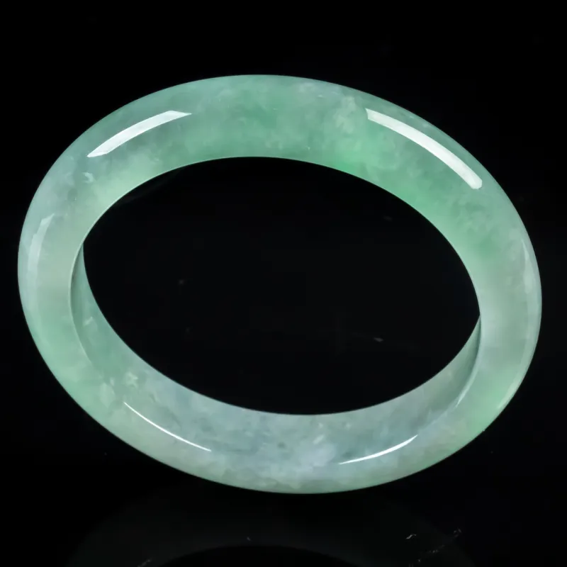 PUPAN Ice Glutinous Jadeite Bangles Women's-3