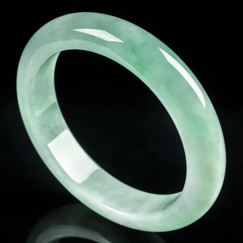 PUPAN Glutinous Jade Jadeite Bangles Women's-1