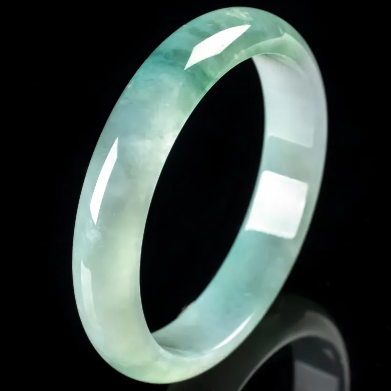 PUPAN Ice Glutinous Jadeite Bangles Women's-2