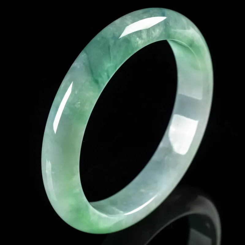 PUPAN Ice Glutinous Jadeite Bangles Women's-2