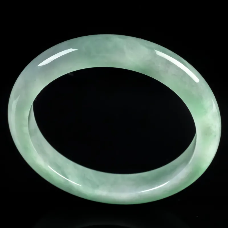 PUPAN Ice Glutinous Jadeite Bangles Women's-3